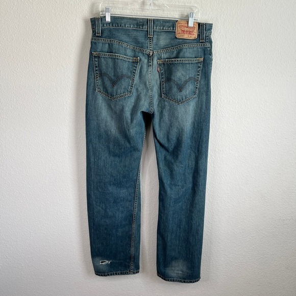 Levi's 559 Jeans Men's 34x32 Relaxed Straight Leg Cotton Mid Rise Medium Wash - Picture 3 of 8